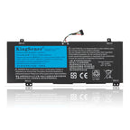 L18C4PF3 Replacement Battery for Lenovo, 15.36V 45Wh, Wide rectangular black casing with colorful ribbon cable.