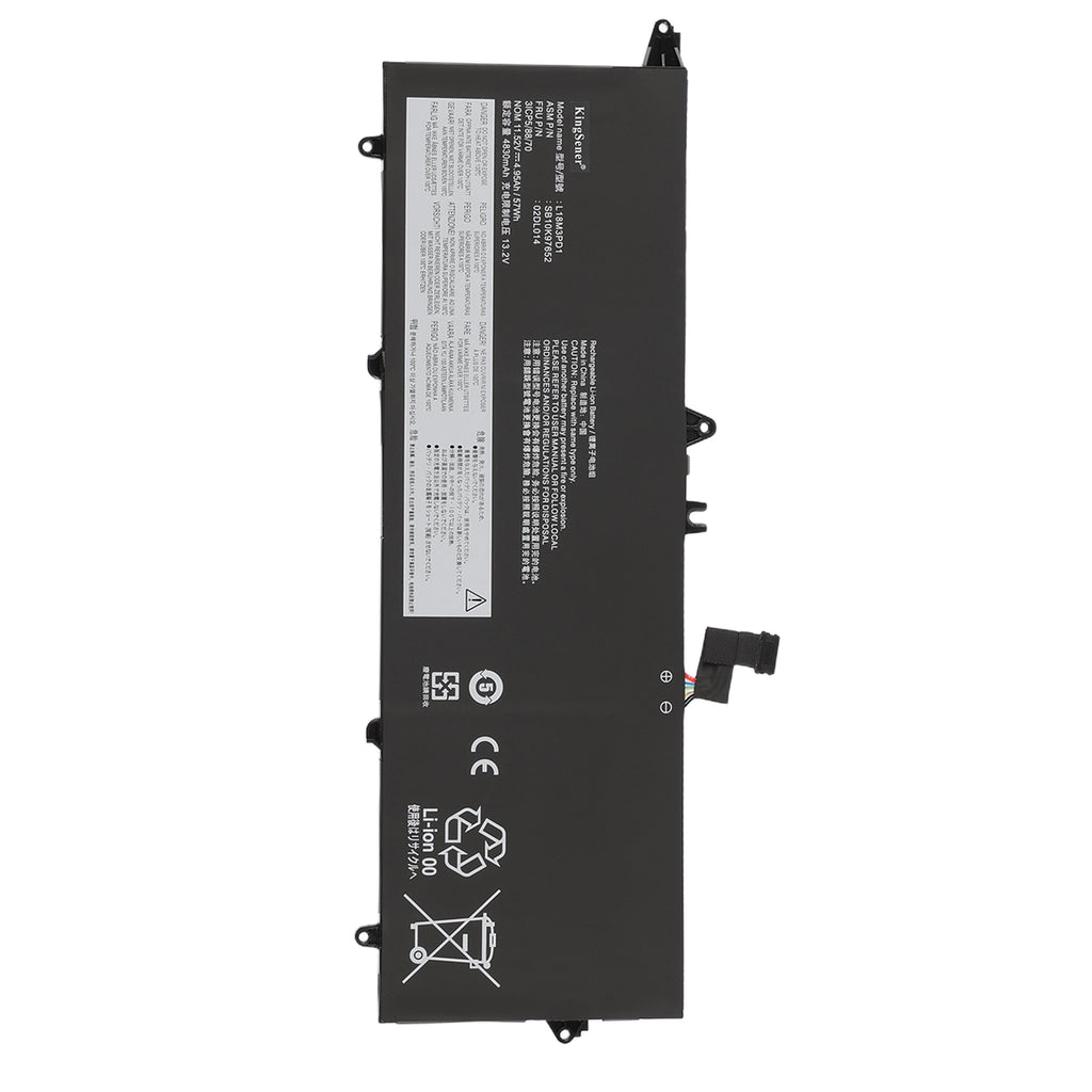 L18M3PD1 Replacement Battery For Lenovo ThinkPad T14s - Front View on White