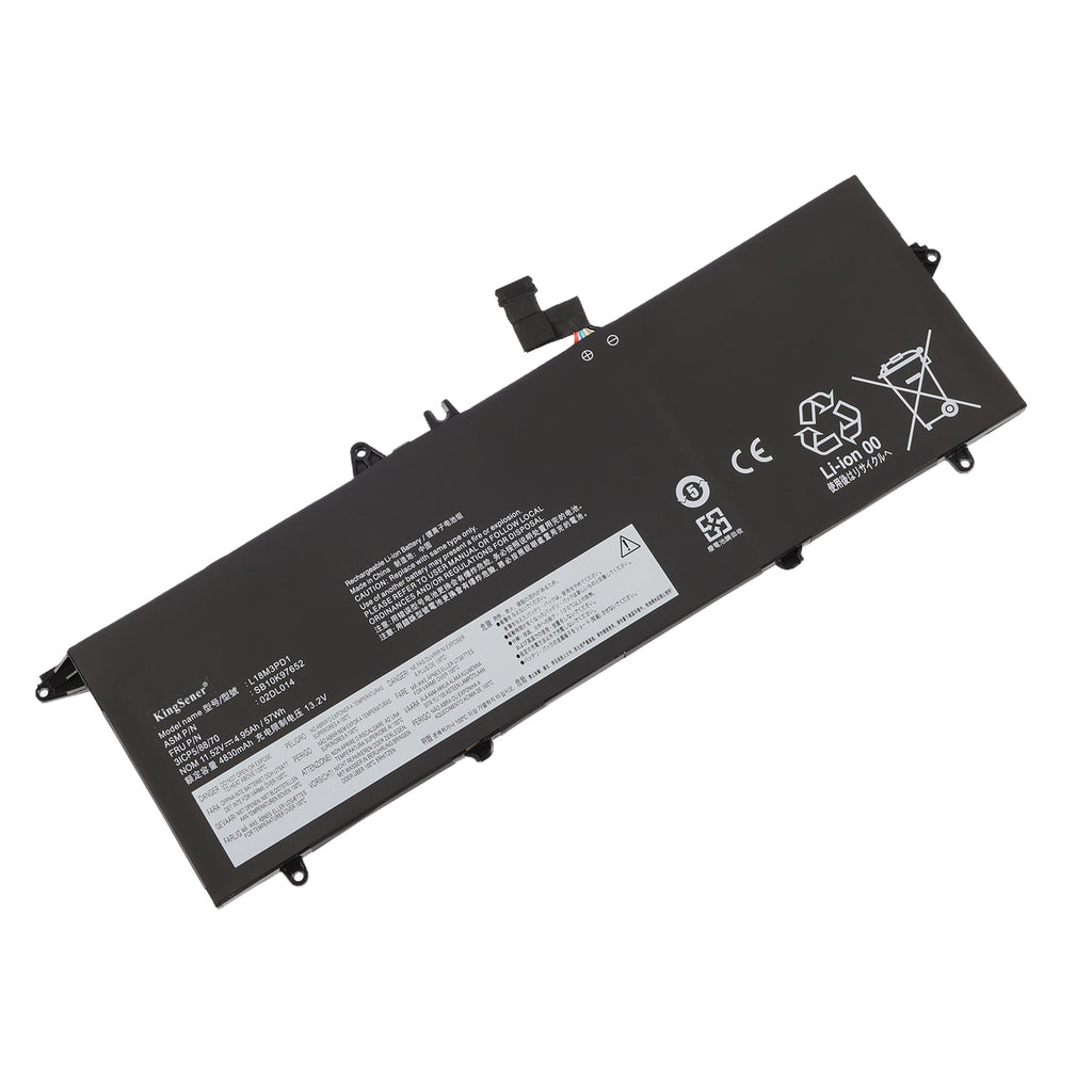 L18M3PD1 Replacement Battery For Lenovo ThinkPad T14s - Front View on White