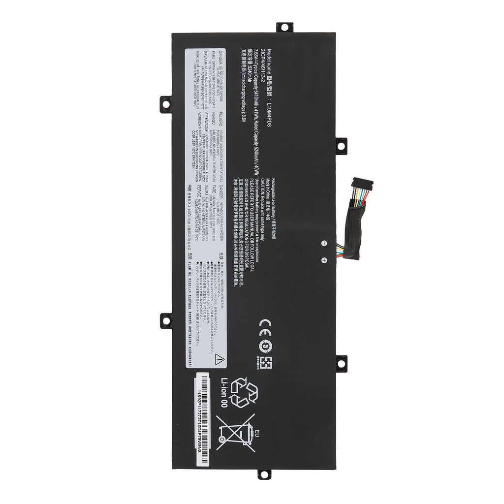 L19M4PD8 Laptop Battery For Lenovo Yoga Duet 7-13IML05 - Front View on White