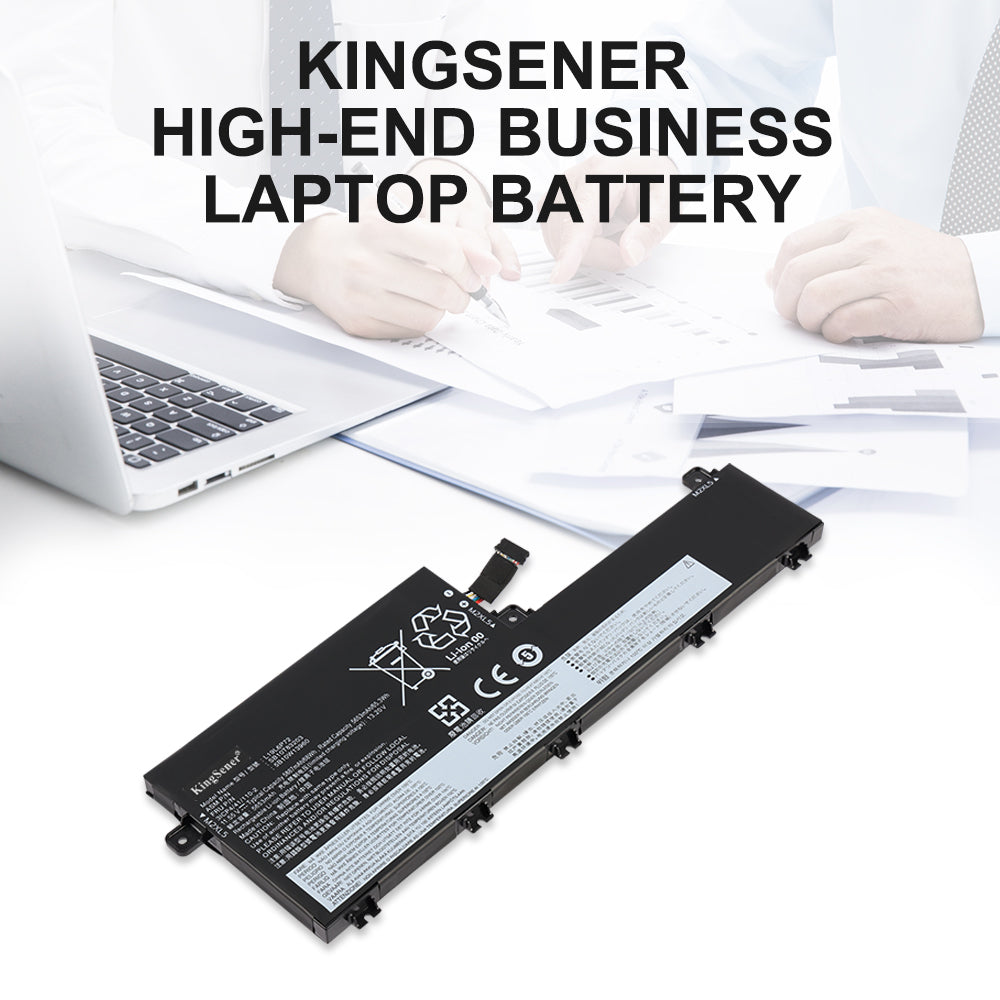 L19C6P72 Laptop Battery for Lenovo ThinkPad, 68Wh 5930mAh, showing internal unit and screw tabs