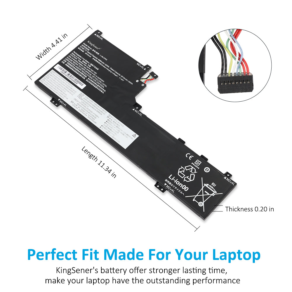 L19M4PD2 Laptop Battery For Lenovo IdeaPad Yoga S740-14IIL Series Notebook 5B10W67424 5B10U97772 L19L4PD2 5B10W67253 5B10U97773 | KingSener