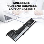 L19M3PD3 Replacement Laptop Battery for Lenovo, 11.52V 56Wh/4915mAh, perspective view of the battery casing and mounting tabs