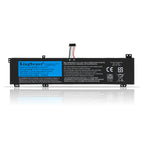 L20C4PC1 Replacement Laptop Battery for Lenovo, , front view of slim black internal battery with connector wires.