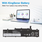 L20L3PD4 battery back view with KingSener label for Lenovo ThinkPad E14 E15 Gen 3 4