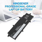 L20M4P73 Replacement Laptop Battery for Lenovo, 7Wh, perspective view of the battery casing and mounting tabs.