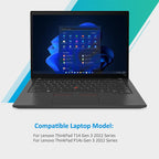 L21M4P71 Replacement Laptop Battery for Lenovo, 15.44V, side profile highlighting the slim form factor.