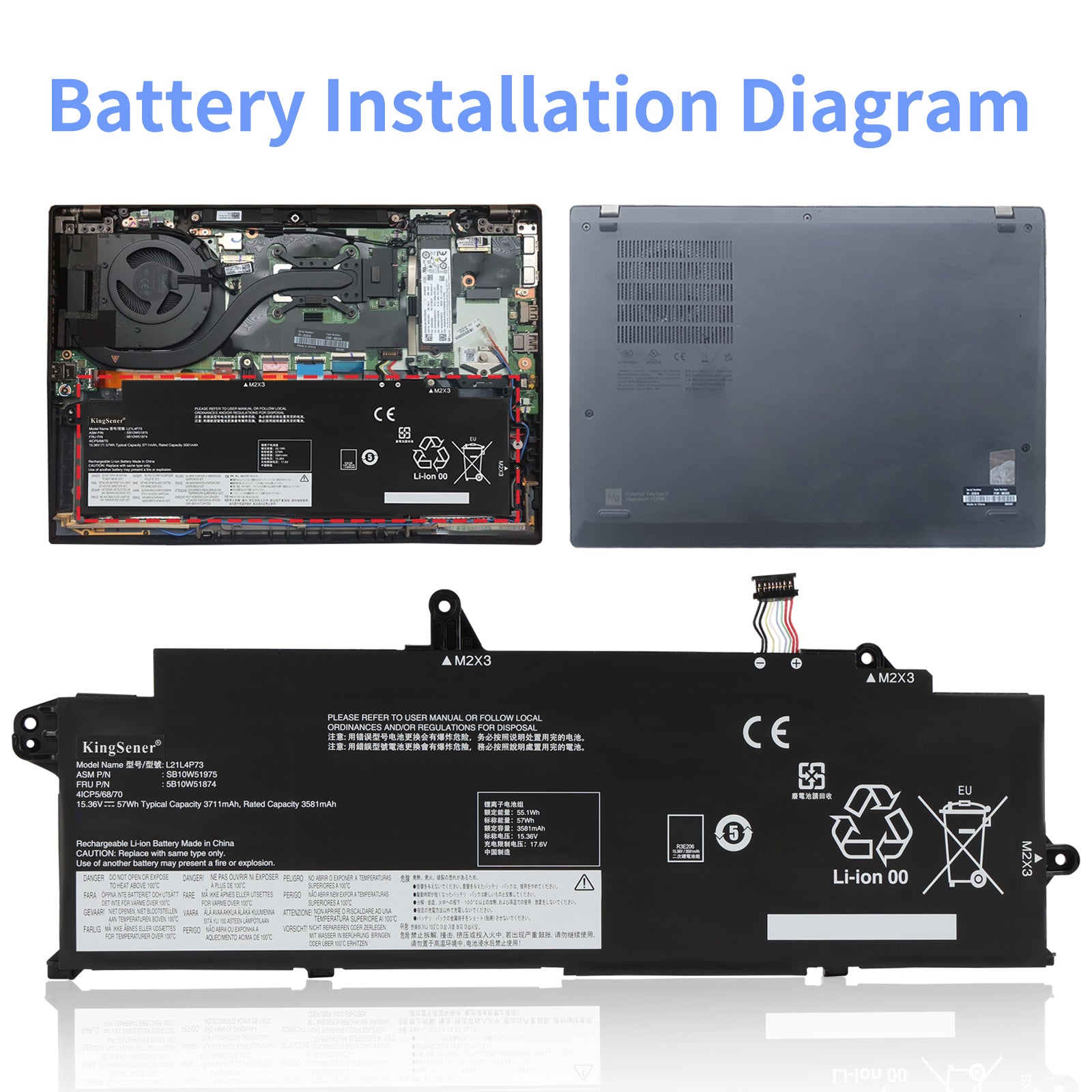 Lenovo-L21L4P73-15.36V-57Wh-Laptop-Battery