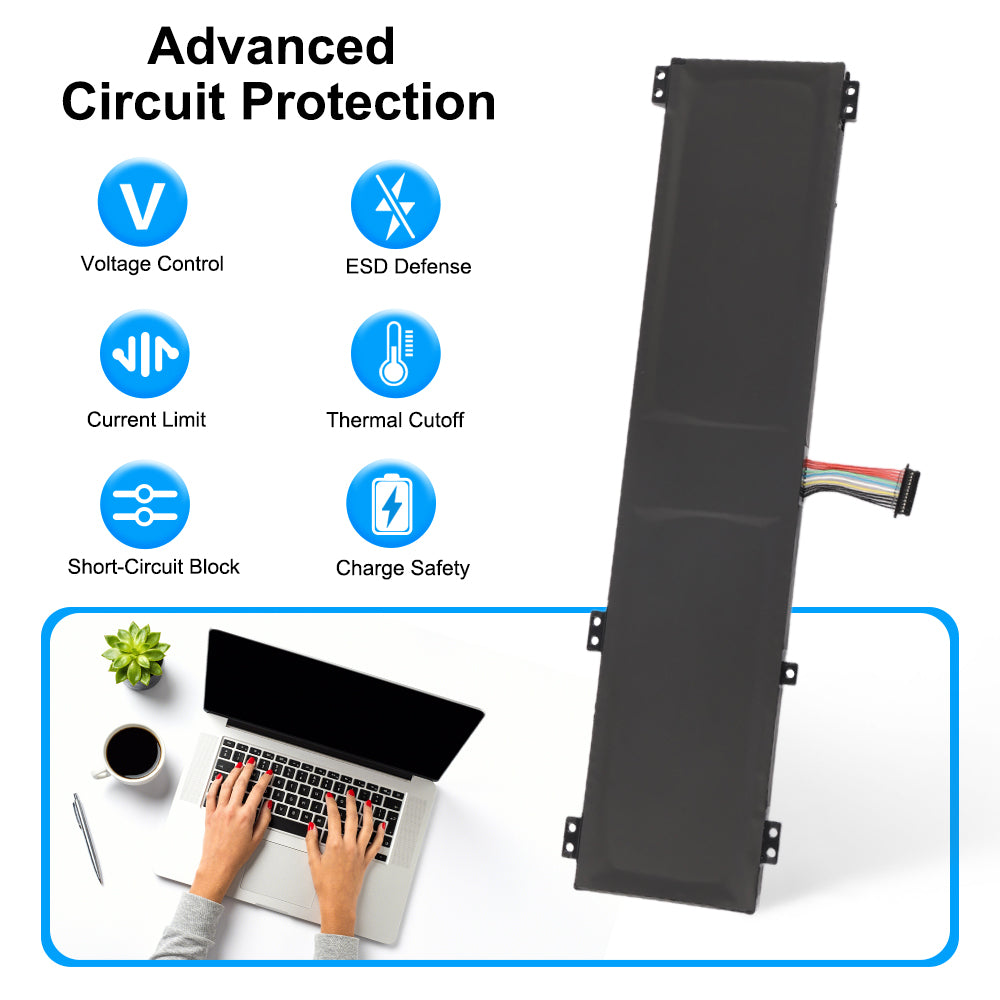 L22C4PC0 battery with advanced circuit protection features including voltage control and thermal cutoff
