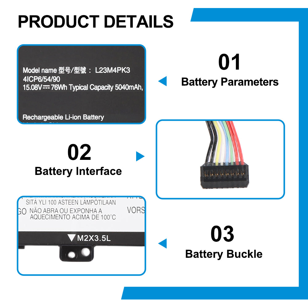 Lenovo-L23M4PK3-15.08V-76Wh-Laptop-Battery