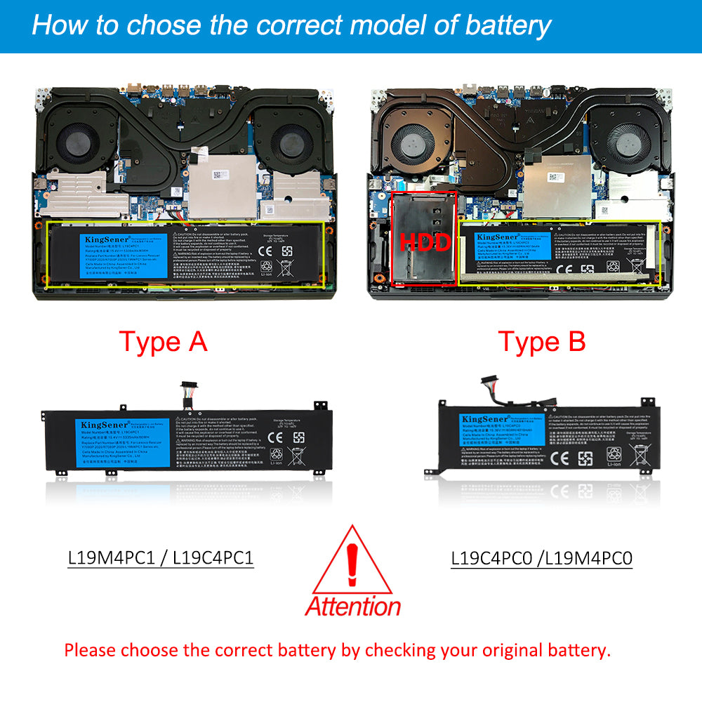L19C4PC1 Replacement Laptop Battery for Lenovo, , perspective view of the battery casing and mounting tabs.
