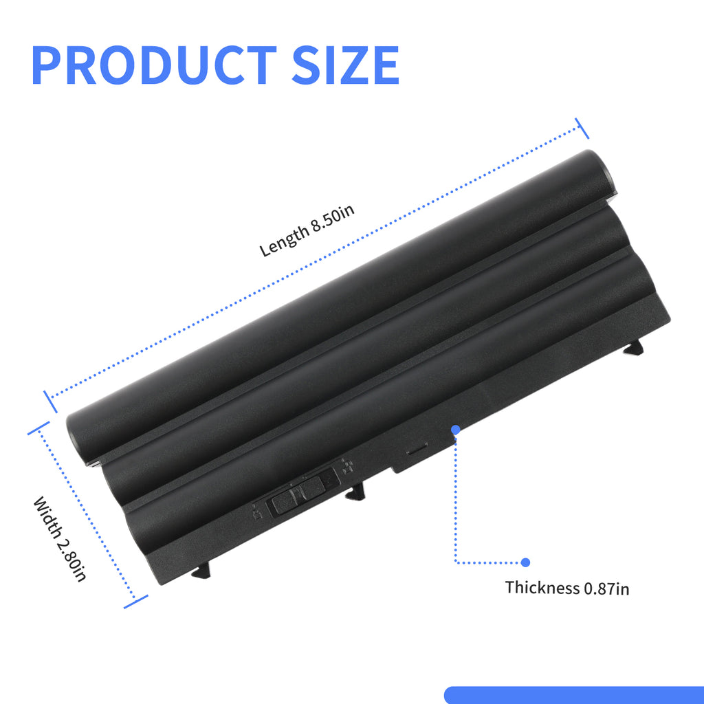ThinkPad T430 battery dimensions and specifications - 11.1V 8400mAh