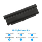 T440P rechargeable battery pack for Lenovo laptop, 10.8V 100Wh, back side view with high quality grade A cells information.