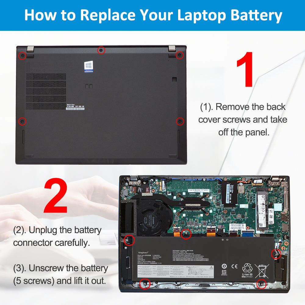 Lenovo-T490S-L18M3PD1-11.52V-57Wh-Laptop-Battery