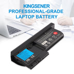 X220T professional-grade replacement battery for Lenovo ThinkPad X220T, 11.1V 63Wh Li-ion, business angled scene