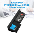 X230T internal notebook battery for Lenovo series, 11.1V 63Wh, perspective view showing slim profile and precision connector pins.