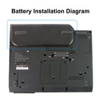 45N1076 Laptop Battery for Lenovo, 11.1V 63Wh, detailed view of the safety labels and certification marks