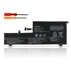 L16L6PC1 Replacement Laptop Battery for Lenovo Yoga, 11.52V 72Wh 6268mAh, Black battery with red and orange tools.