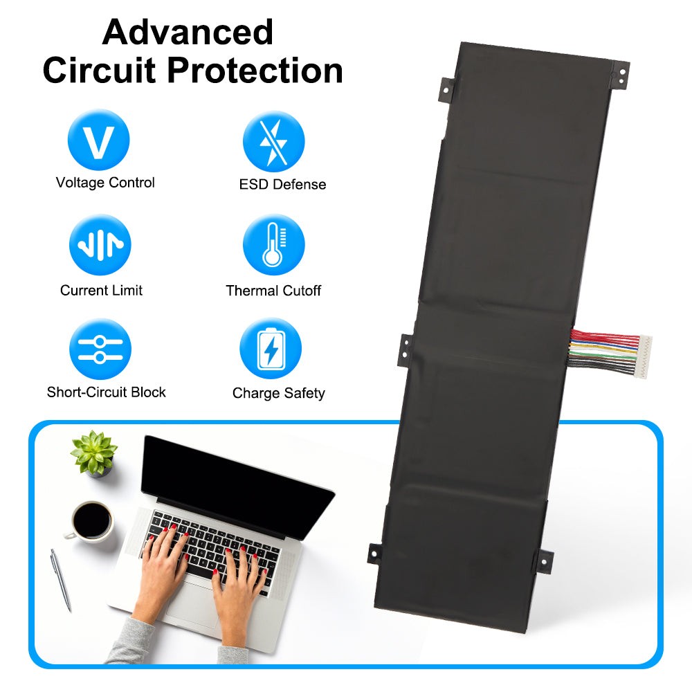 GK5CN-00-13-4S1P-0 battery advanced circuit protection, voltage control ESD defense current limit thermal cutoff short-circuit block