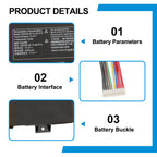 GK5CN-00-13-4S1P-0 battery product details, 15.2V 4100mAh 62.32Wh Li-ion parameters, multi-pin interface and buckle design