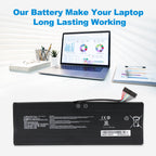 MSI BTY-M47 replacement Li-ion laptop battery 7.6V 61.25Wh 8060mAh for long lasting working performance