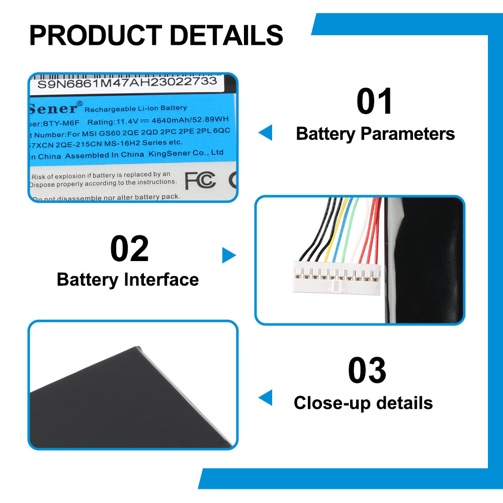 MSI-BTY-M6F-11.4V-4640mAh-Laptop-Battery