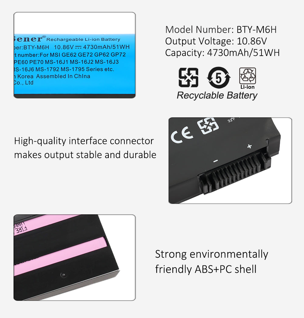 Kingsener-BTY-M6H-laptop battery-4730mAh
