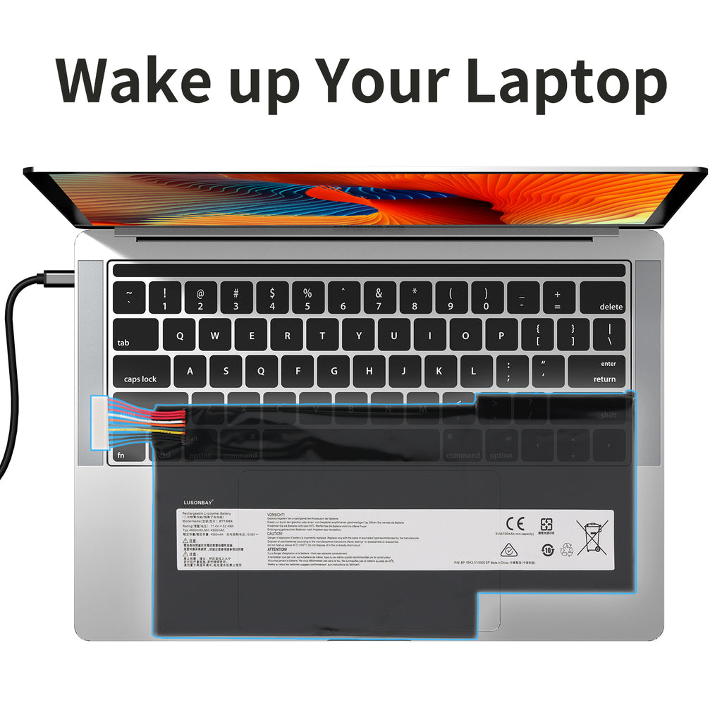LUSONBAY BTY-M6K Laptop Battery For MSI MS-17B4 MS-16K3 GS63VR 7RG Series - Wake up Your Laptop