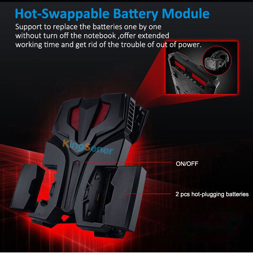 BTY-L79 Replacement Battery for MSI HTC Vive VR One Backpack (7RE-231CN) | 91.66Wh High-Capacity | KingSener