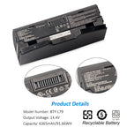 BTY-L79 Replacement Battery for MSI HTC Vive VR One Backpack (7RE-231CN) | 91.66Wh High-Capacity | KingSener
