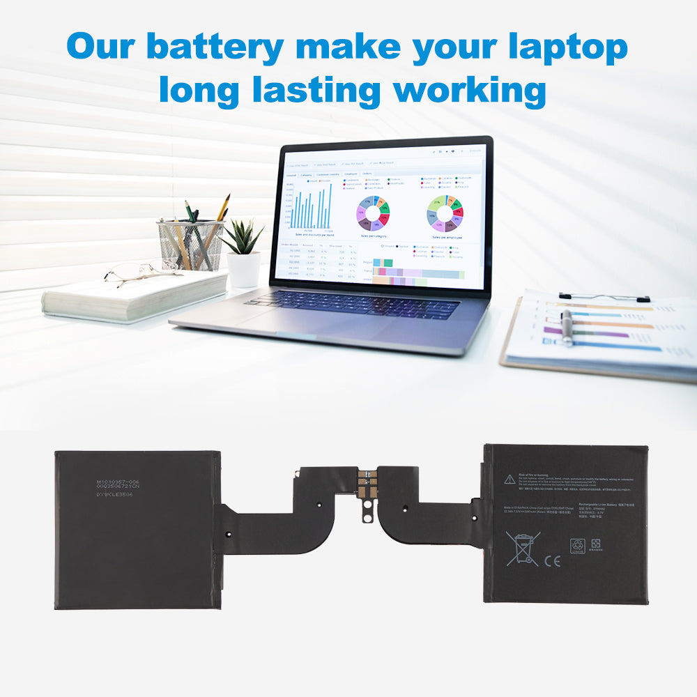 DYNH02 replacement battery for Surface Book 3 15 inch with laptop long lasting working scene