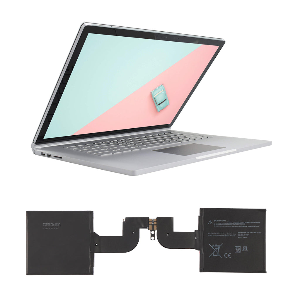 DYNH02 battery compatible with Surface Book 3 15 inch 1899 tablet shown with laptop