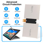 G3HTA007H tablet battery with 6-layer circuit protection and FPC connector for Surface Pro