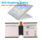 Microsoft Surface Pro tablet powered by KingSener G3HTA007H replacement battery 3.78V 27.5Wh