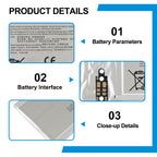 G3HTA044H screen battery details: 7.5V 18Wh 2387mAh with mid-mounted6-pin metal connector for Surface Book 1/2