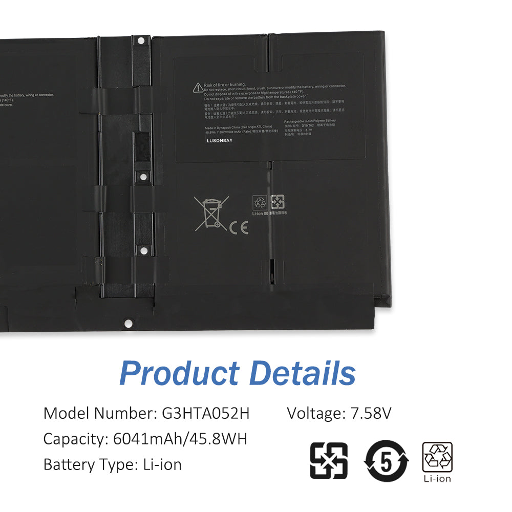 LUSONBAY G3HTA052H Laptop Battery For Microsoft Surface Laptop 3 13.5 Inch 1867 1868 - Product Details