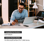 G3HTA061H battery for Microsoft Surface Pro 7 1866, compatible part number and model reference with usage scene
