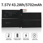 G3HTA061H Surface Pro 7 battery specs 7.57V 43.2Wh 5702mAh with overheat overcharge PTC protection icons