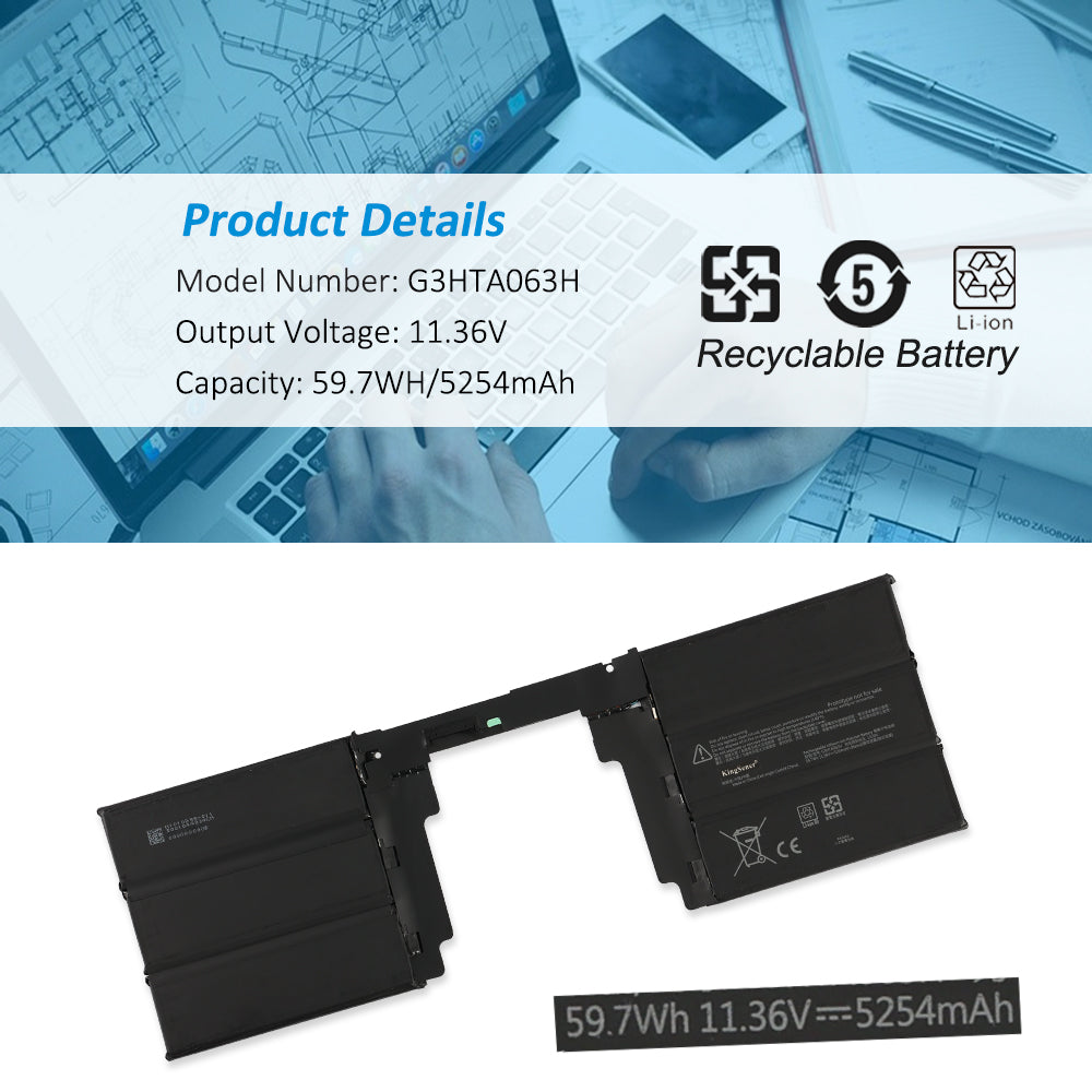 Laptop Battery G3HTA062H G3HTA063H For Microsoft Surface book 3 1907 15inch