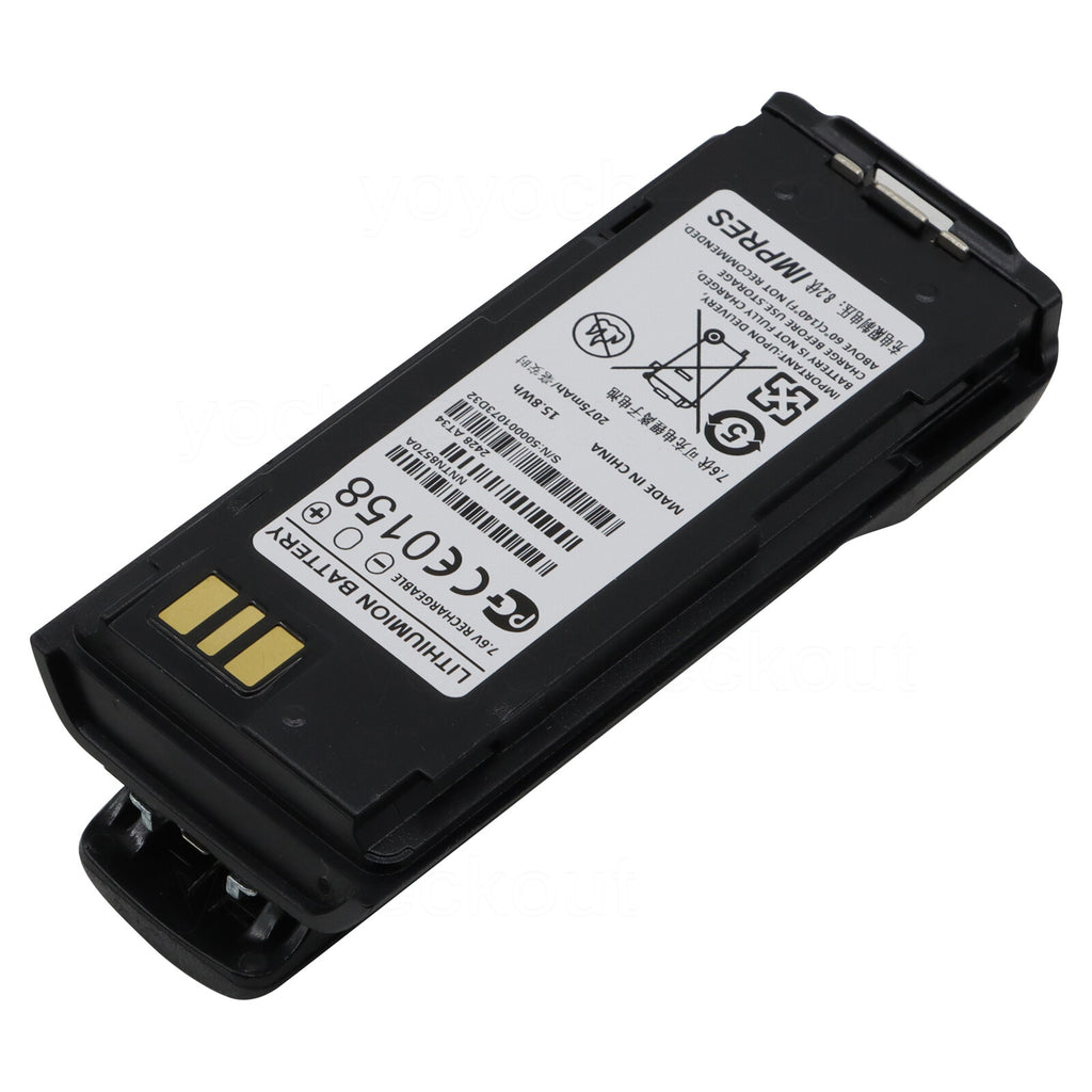NNTN8570 Replacement Battery For Motorola MTP8500 MTP8550EX XIR P8668EX P8608EX Radio
