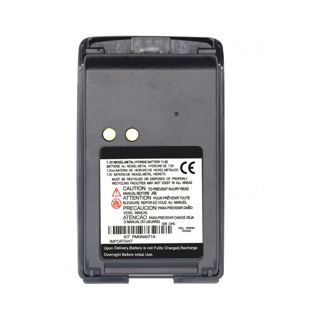 PMNN4071AC Battery For Motorola Mag One BPR40 A8 A6 Portable Radio+Belt Clip