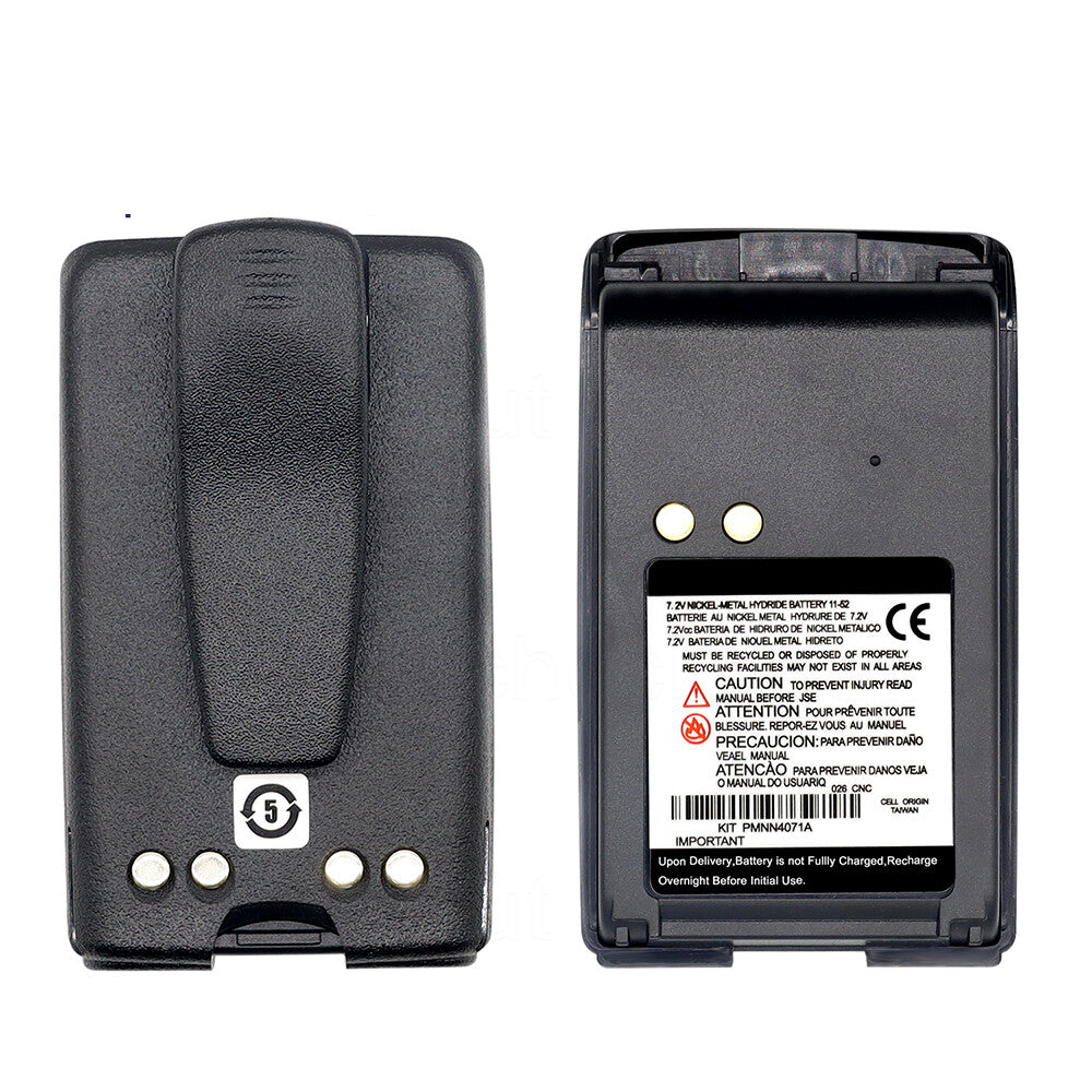 PMNN4071AC Battery For Motorola Mag One BPR40 A8 A6 Portable Radio+Belt Clip