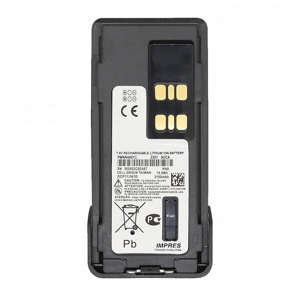 PMNN4491C Replacement Battery For Motorola DP4000 DP4400 DP4401NNTN8129AR PMNN4412A
