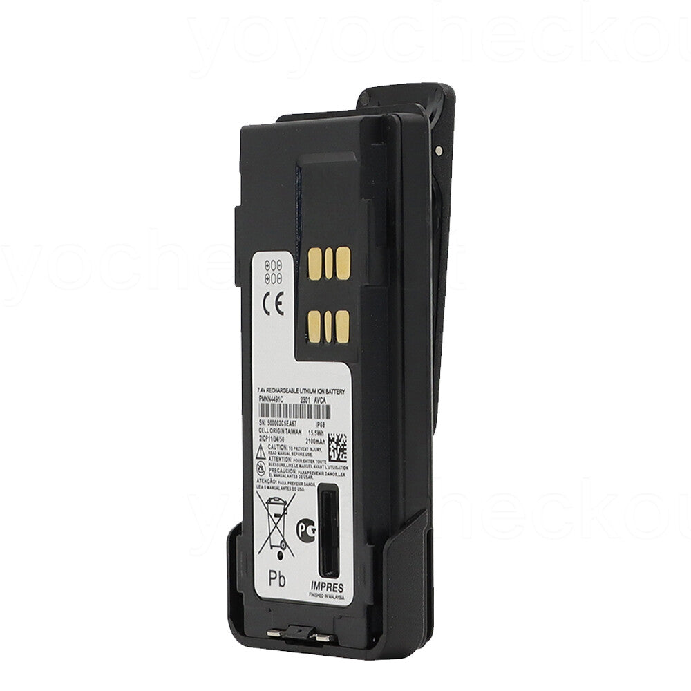 PMNN4491C Replacement Battery For Motorola DP4000 DP4400 DP4401NNTN8129AR PMNN4412A