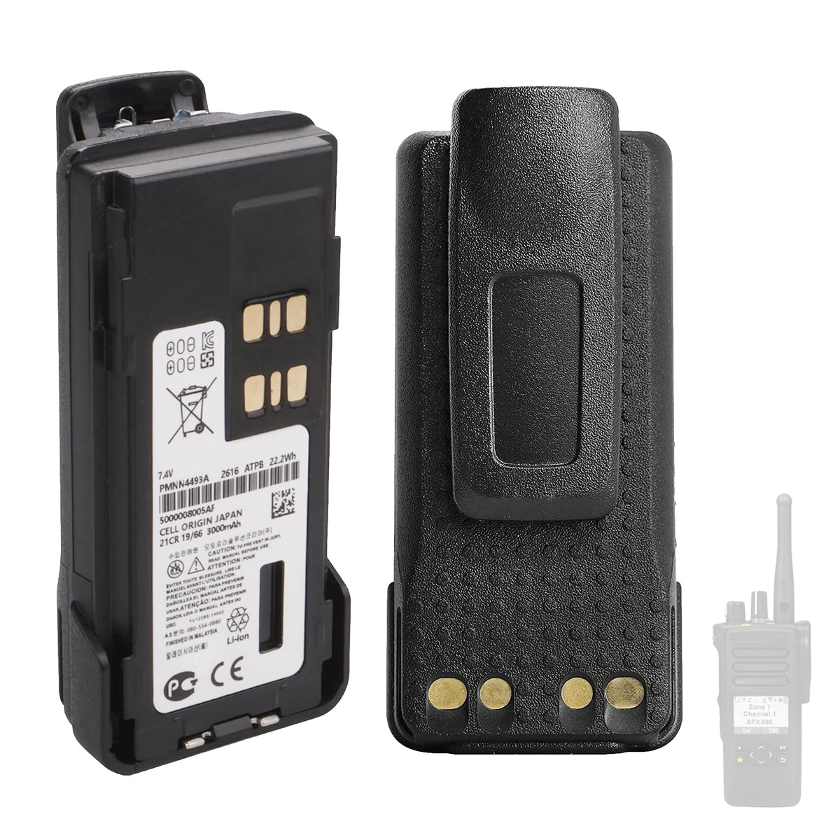 PMNN4493A Replacement Battery For Motorola XPR APX DGP Series Radio