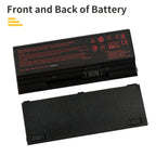 LUSONBAY NH50BAT-4 Laptop Battery For Clevo NH70RHQ NH58RCQ machenike T58 Sager NP6875 - Front and back of the battery