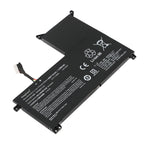 NP50BAT-4-54 replacement battery 15.4V 54Wh for CLEVO NP70 COLORFUL X15 JiangXin laptop, diagonal view with flex cable and mounting tabs