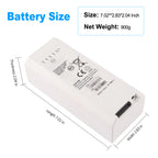 BAT5500P-1 14.4V 9.0Ah battery dimensions 7.02 x 2.83 x 2.04 inch 900g for Nihon Kohden NKV-550