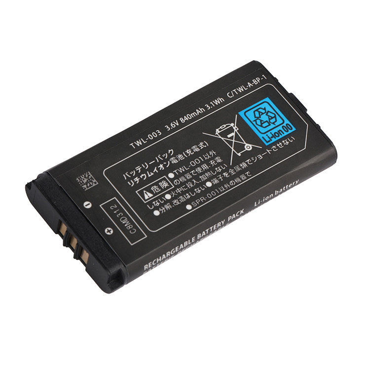Nintendo DSi TWL-003 Battery Replacement 3.6V 840mAh Li-ion Rechargeable for NDSi TWL-001 C/TWL-A-BP