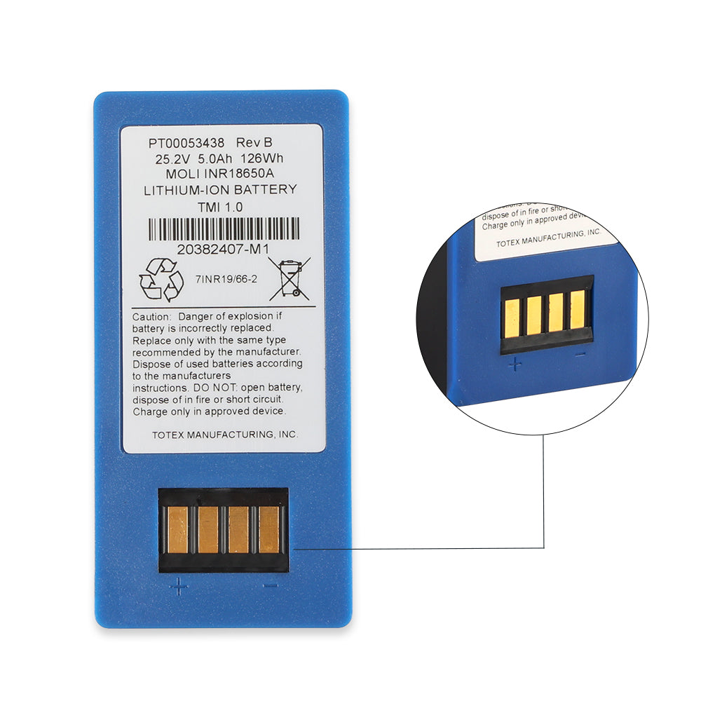 PT00053439 7ICR19/66 17390070-M 25,2 V 2,4 Ah 60 Wh Li-Ionen-Akku für Totex Accutronics
